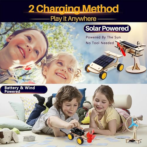 STEM Kits for Kids Ages 8-10-12-14, Stem Toys for Boys Age 8-12, Science Projects, Solar Car Building Kits, Activities Engineering Kit, Gifts for 8 9 10 11 12 Year Old Boys (Pack of 3) - size: 5.9 x 9.1 x 2 inches (Pack of 3)