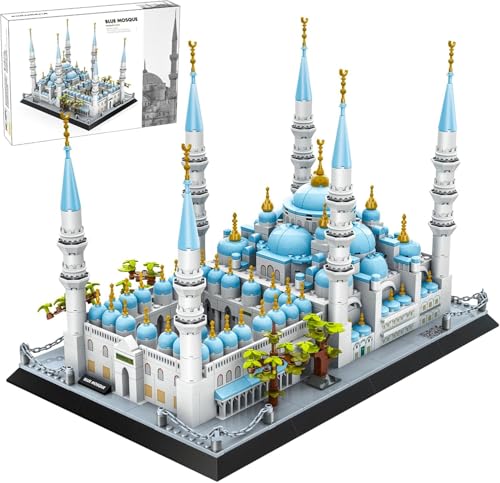 Blue Mosque Building Block Set Istanbul Türkiye Sultan Ahmed Mosque Architecture Model Kit for Adults Educational Display Toy - style: Blue Mosque