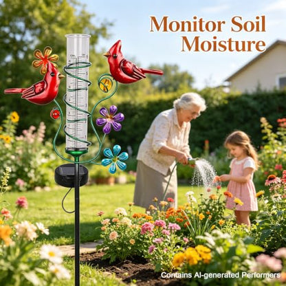 Rain Gauges Outdoors Best Rated, Cardinal Rain Measure Gauge - color: Cardinal