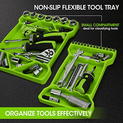 DURATECH 3PC Flexible Tool Tray, Silicone Tool Holder for Mechanics Storage