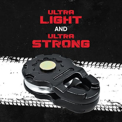 GearAmerica Ultra Snatch Block Pulley 20T - Aluminum, Black - Off-Road - color: Ultra Black