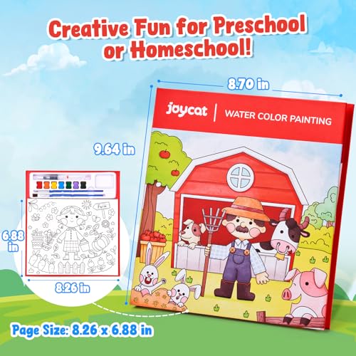 JoyCat Paint with Water Coloring Books for Toddlers (Farm) - style: Farm