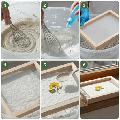 IMengjbang 10 Pcs Paper Making Frame Kit, 5''x7''