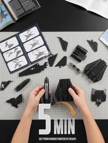 SEBUNAS 1:72 Scale F-14 Tomcat Fighter Jet Quick Build Model Kit (Black) - color: 2.F14 Black