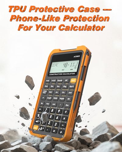 ROATEE Construction Calculator with Writing Tablet Industrial & Scientific - color: Gray Orange