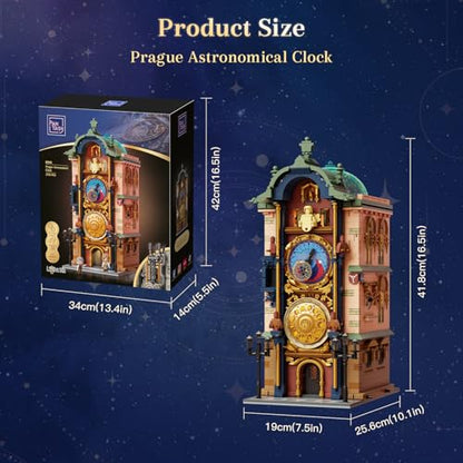 PANTASY Prague Astronomical Clock Building Set for Adults