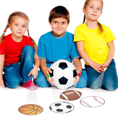 CHUNNIN 36 Pcs Sports LED Finger Lights Glow in Dark Party Favors - style: Sports