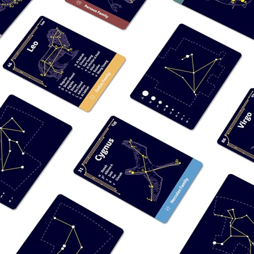CARDDIA | The 88 Astronomical Constellations Educational Flashcards | Ideal for Astronomy Students and Educators