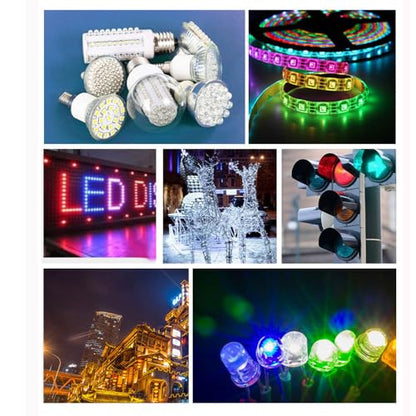100pcs 3mm White Flicker Flickering LED Diodes Candle Flicking Lights Clear Round Lens 29mm Long Lead DC 3V 20mA Light Emitting Diode Lamp Bulb - color: White / 100pcs, size: 3mm Flickering Light