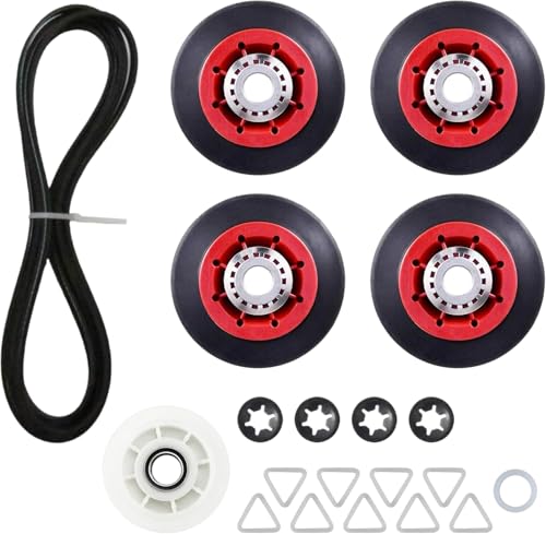4392067 Dryer Repair Kit & W10837240 Dryer Idler Pulley Replacement For Whirlpool Duet GEW9250PW1 WED9600TA0 WED8300SW2 WED8200YW0 GEW9250PW0 GGW9200LW1, Maytag MEDB765FW0 MEDX655DW1 MEDB835DW4