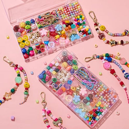 MYCUTEY 304Pcs DIY Keychain and Bag Charm Making Kit - color: Keychain kit-B