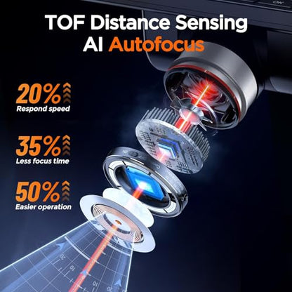 Elikliv Autofocus 4K Digital Microscope EM4K-AF, 8" Soldering Microscopes