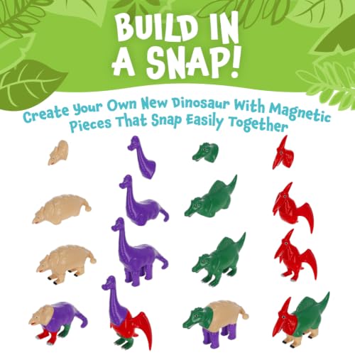 POPULAR PLAYTHINGS Large Magnetic Mix or Match Dinosaurs 2, Set of 4