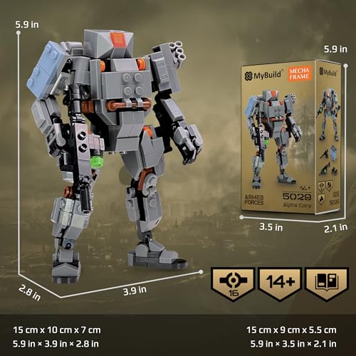 MyBuild Armed Forces Alpha Core 5029 | Tactical Mech Building Set | 14+ - style: 5029