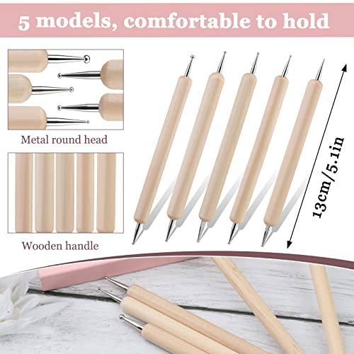 LOKUNN 14 Pcs Dotting Tools Embossing Tool Dotting Tools Set Rock Painting - size: 14 PCS