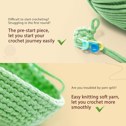 CrochetBox Brown Highland Cow and Owl Crochet Kit for Beginners, 2 PCS Set - color: 2 PCS Brown Highland Cow and Owl