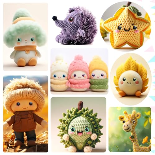 TOAOB 32pcs 12mm Glitter Safety Eyes Mixed Colors Crafts Crochet Eyes with Washers for Amigurumis Stuffed Animals DIY Puppet Doll Making - size: 12mm