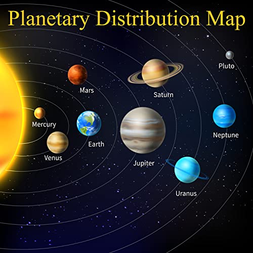 47PCS Solar System Model Foam Ball Kit Includes 10 Sizes Polystyrene Spheres Balls, Bamboo Sticks, Blank Toothpick Flags, Brushes, Paint Tray Palette for School Science Projects - size: 47 pieces