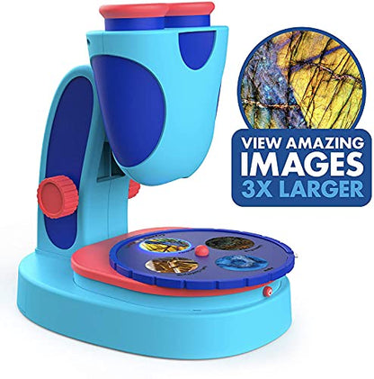 Educational Insights GeoSafari Kidscope - STEM Toys for Kids, Toddler Learning Toys, Kids Microscope with Prepared Slides, Science Set for Boys and Girls Ages 5+