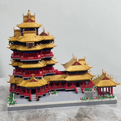 Yuejiang Tower Nanjing China Micro Brick Building Set (5036 Pieces) – Landmark Model Oriental Architecture Educational Toy Gift for Kids and Adults - color: Yuejiang Tower