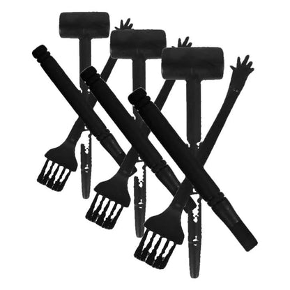 10 Sets Mini Dig Kit: Dinosaur Eggs Digging Hammer Chisel Brush Archaeological Science Excavation Tool Kit (Pack of 3) - size: 11.00X2.20X0.80CM (Pack of 3)