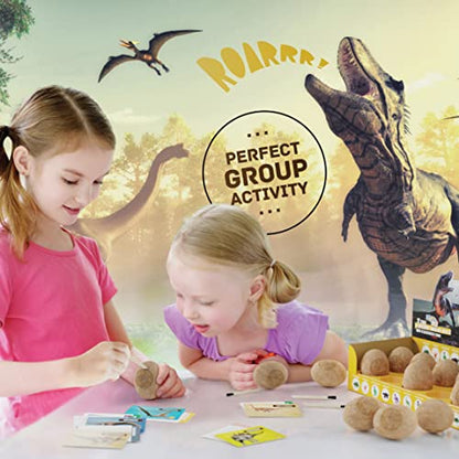 Dig a Dozen Dino Egg Kit for Kids - 12 Eggs & Surprise Dinosaurs