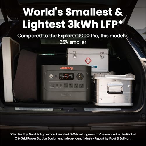 Jackery HomePower 3000 and 2x200W Solar Panels, 3072Wh, 3600W AC Output - style: HomePower 3000+2x200W