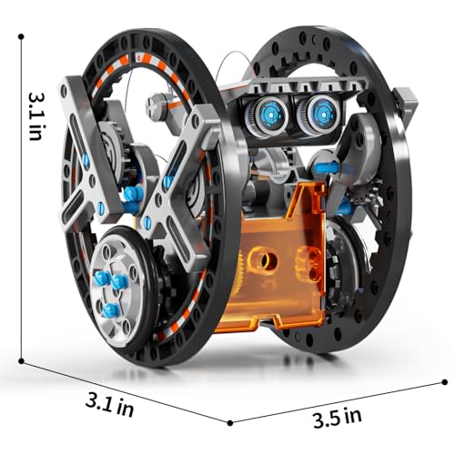 Solar Powered Kits Toys Robotics for Kids Ages 8-12, STEM Toys - color: Gray Kits
