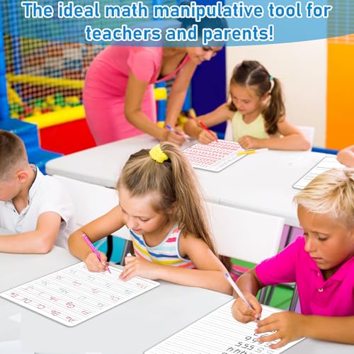24Pcs Handwriting Practice Double Sided Cardboard for Student ABC Alphabet Tracing Dry Erase Whiteboard Letters Numbers Writing Paper Cardboard for Teacher Teaching Tool Portable12 x 9" - style: ABC Alphabet Tracing & Numbers