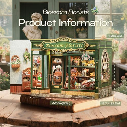 Fsolis Miniature House Book Nook Kit - color: Blossom Florists