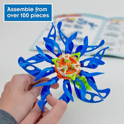 Thames & Kosmos SolarFlower Sapphire Swirl STEM Kit | Build a Motorized Solar-Powered Flower with Spinning, Colorful Petals, Educational Gift for Kids Ages 8+, Adults - color: Sapphire Blue