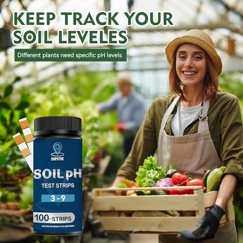 Soil pH Test Kit,Soil pH Test Strips 3–9 for Accurate Testing pH