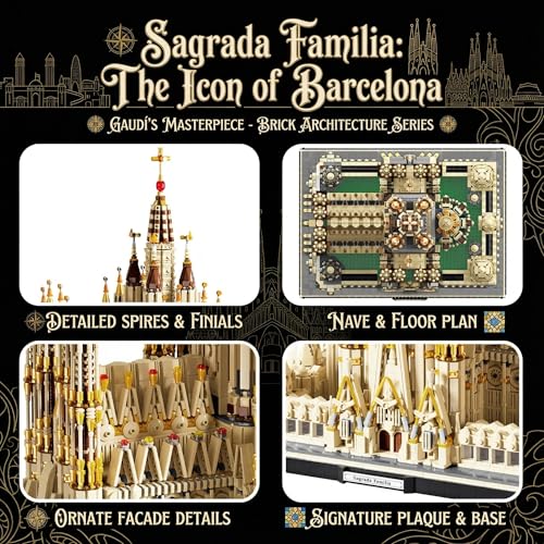 Sagrada Família - Spain Church Building Sets,10328 PCS Cathedral for Adults - color: Sagrada Família