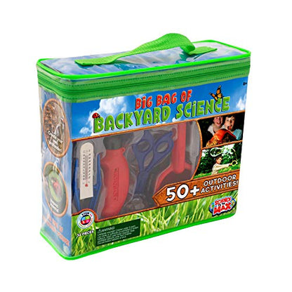 Be Amazing! Toys Big Bag of Backyard Science - STEM Science Kits for Kids 8+ - Educational Science Toys for Kids 10-12 with 50+ Projects - 32-Piece Experiment Science Set for Boys & Girls Age 8-12