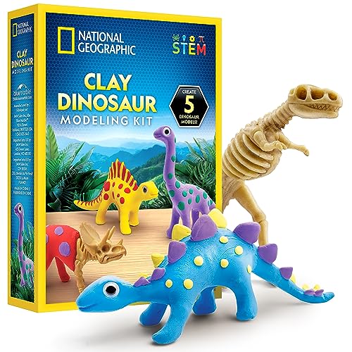 National Geographic Clay Dinosaur Arts and Crafts Activity Kit for Kids - style: Dino Clay Craft Kit