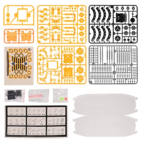 AESGOGO STEM Projects for Kids Ages 8-12, Solar Robot Science Building Kits, Birthday Gifts for 8 9 10 11 12-16 Year Old Boys Girls Teens, Robotics Powered by Sun or Battery(Not Include). - color: Yellow
