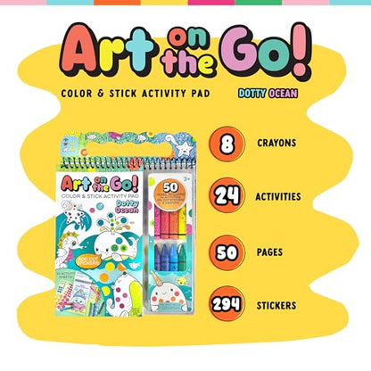 Bright Stripes Art on the Go Going Dotty Ocean Theme Travel Kit, Ages 3+ - color: Going Dotty Ocean