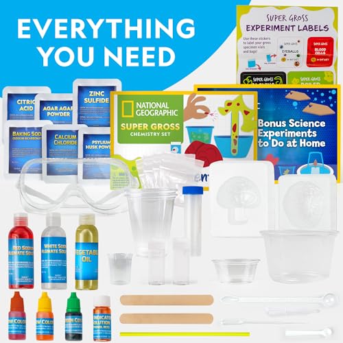 National Geographic Gross Science Kit with 45 Experiments for Kids 8-12 - style: 45 Gross Experiments