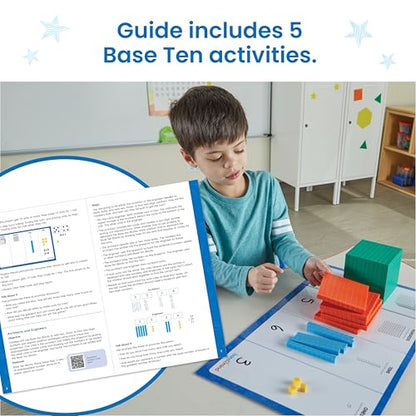hand2mind Multicolored Base Ten Blocks Activity Set, 133 Pieces - style: Multicolored Plastic