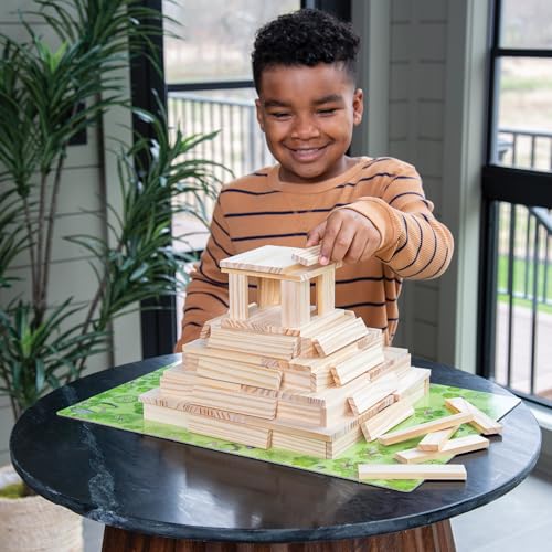 MindWare KEVA Models Monuments - 154 Wooden Building Planks & Step-by-Step Instructions to Build Iconic World Landmarks