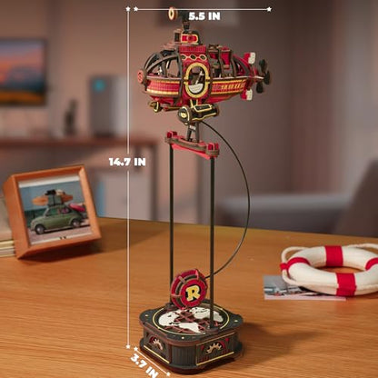 ROKR 3D Wooden Puzzle for Adults, Balance Toy Gravity Swing Deep-Sea Adventurer Model Kit, 219 pcs DIY Building Set, Unique Gift for Men and Women - style: Deep-sea Adventurer