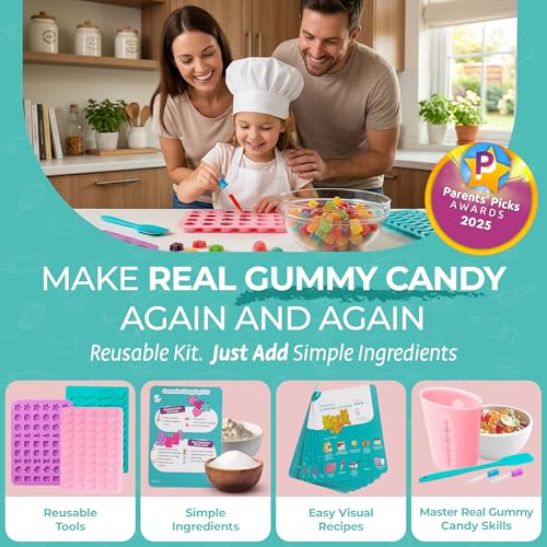 Tovla Jr. Kids Gummy Making Kit | Real Reusable Candy Science | Ages 6-12 - style: Gummy Making Kit