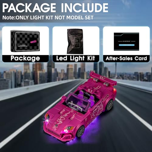 LED Light for Lego 77241 2 Fast 2 Furious Honda S2000 Set, Light Kit Compatible with Lego 77241 Building Blocks Model, Not Included The Model Set - style: 77241