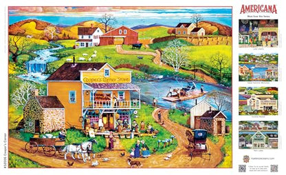 MasterPieces 500 Piece EZ Grip Jigsaw Puzzle for Adults, Family, Or Youth - Cooper's Corner - 19.25"x26.75" - style: Cooper's Corner