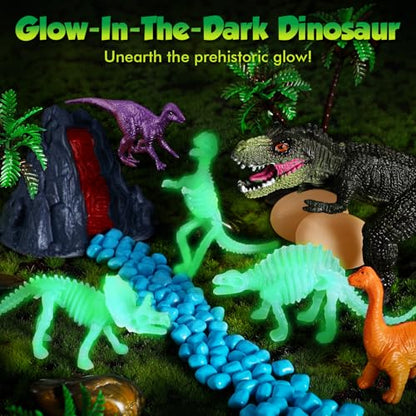 FRUSE Dinosaur Sensory Sand Kit,Sensory Bin Sand Toy,Dinosaur Toys for Kids