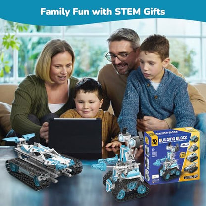 Robot Building Kit with APP/Remote Control STEM Gifts for Boys Age 6-16,Technic Coding Robotic Toys for Kids Birthday, Buildable 5in1 Models with 720 Pieces - style: K96132