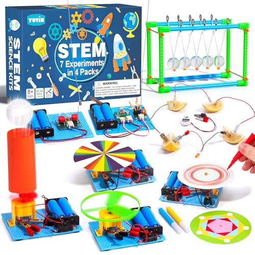 4 Set STEM Science Kits for Kids Age 8-12, Science Circuits Experiments