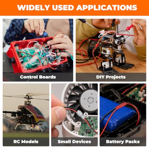 JST-PH 2.0mm & JST-SYP 2.5mm Connector Kit with AWG28–17 Ratcheting Crimping Tool, 21 Sizes Wire Terminal Set for Arduino, Raspberry Pi, RC, PCB, Battery Packs, Drone & DIY Electronics - size: JST-PH 2.0mm + SYP 2.5mm Kit