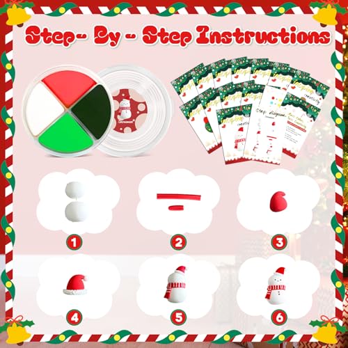 MuseLuxe Air Dry Clay - 12 Boxes Christmas Modeling Clay Kit - color: 12 Colors