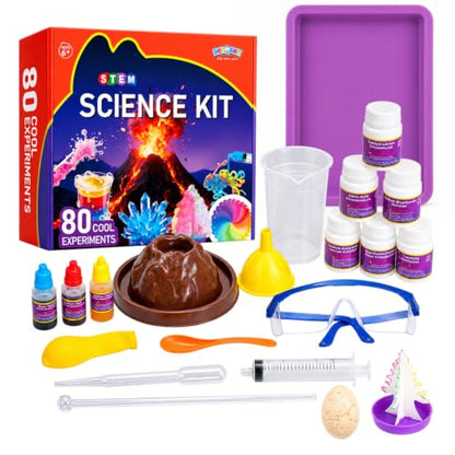 BenBen Science Kit for Kids Age 8-10, 80 Experiments Set, Birthday Gift